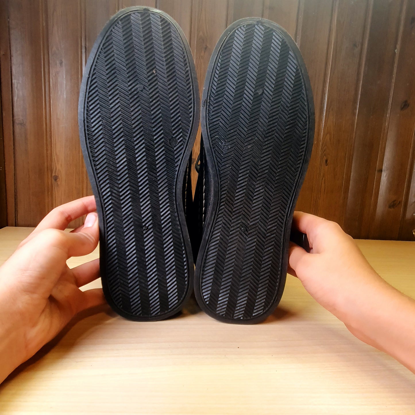 Black Shoes Size 42 #3257