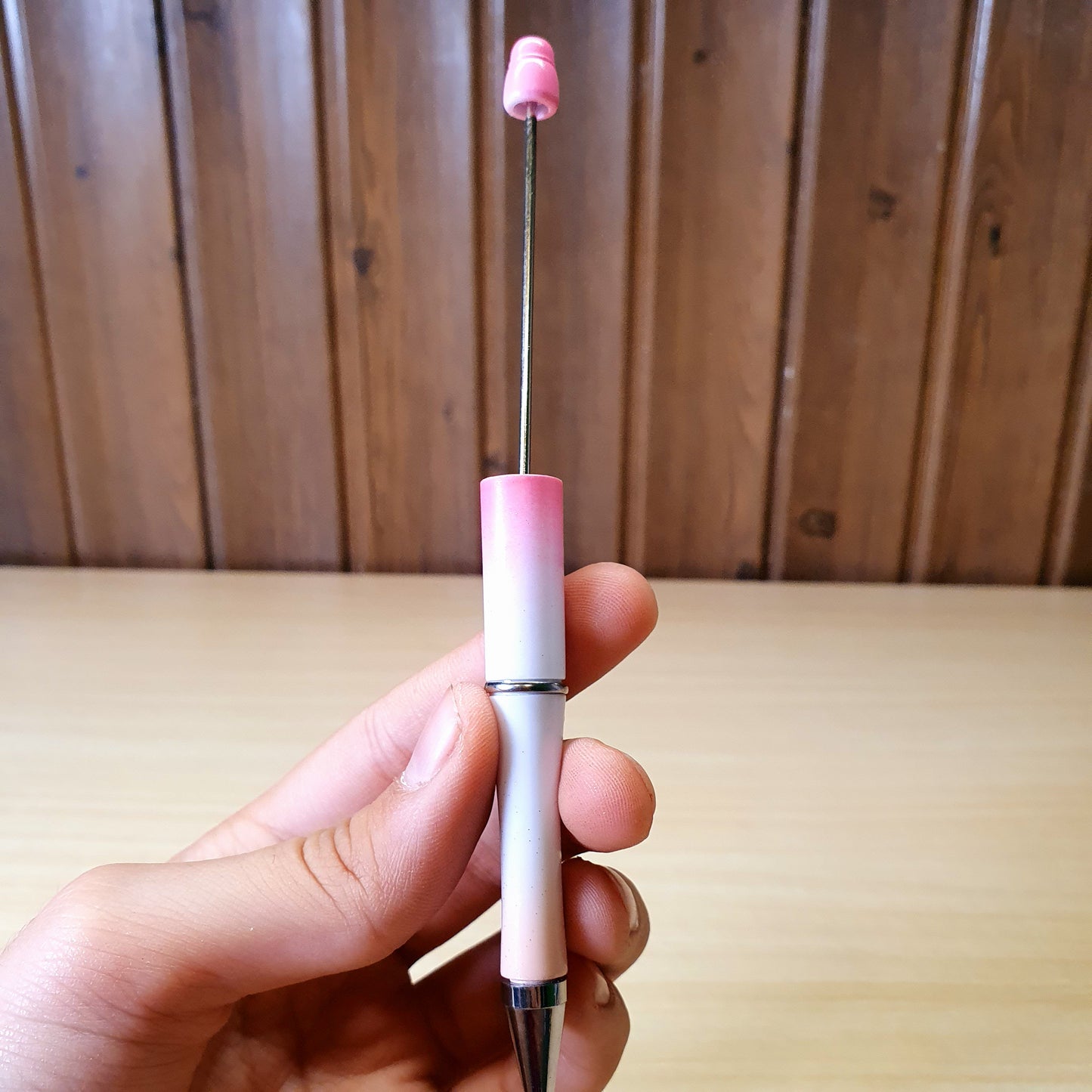 Customizable beadable ballpoint pen #