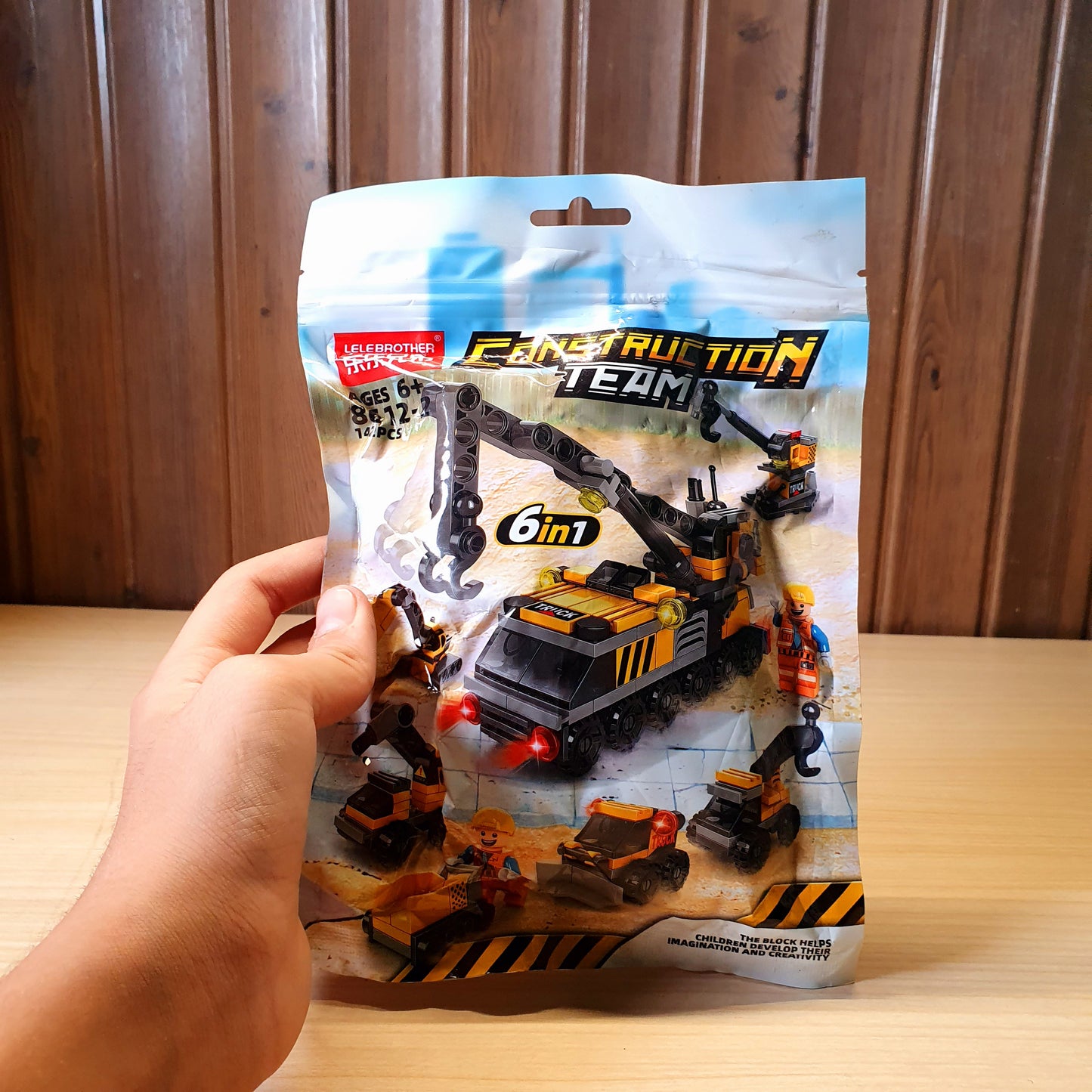 Lelebrother Construction Team building block set #4876