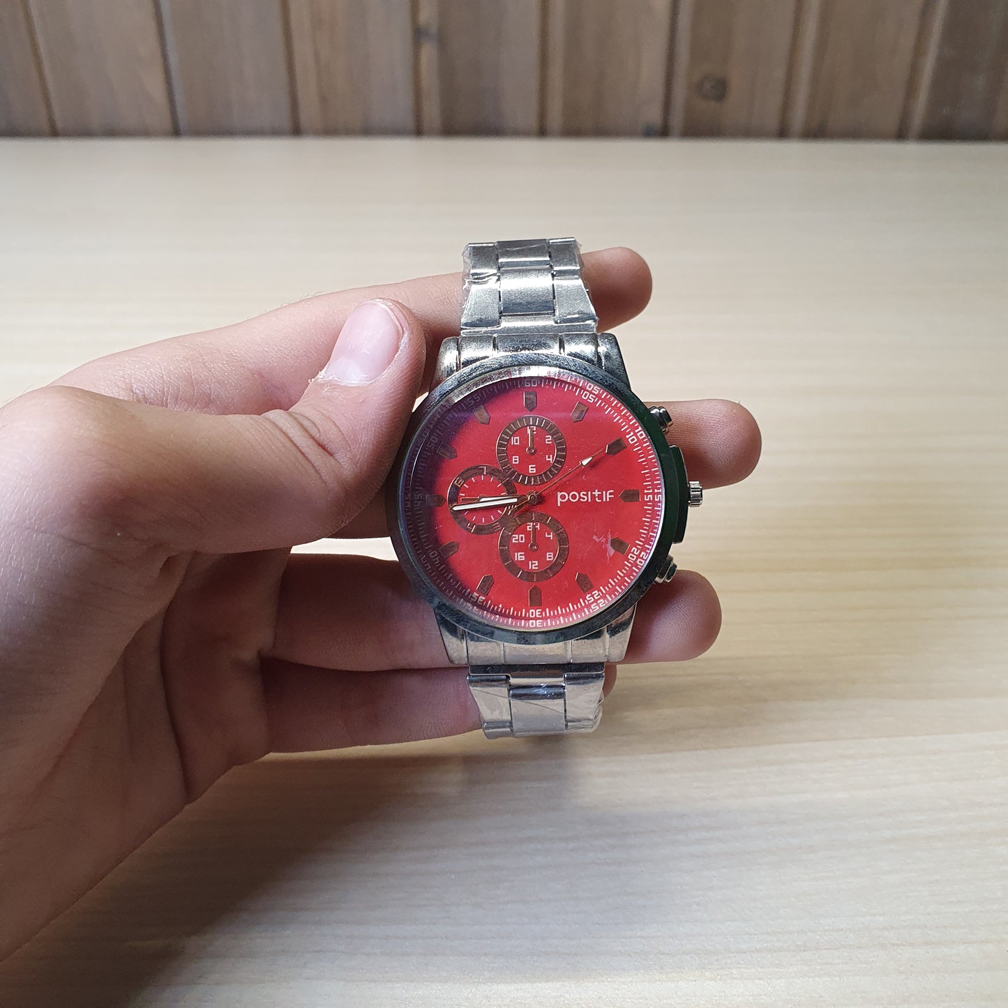 Positif Red Dial Watch #4804