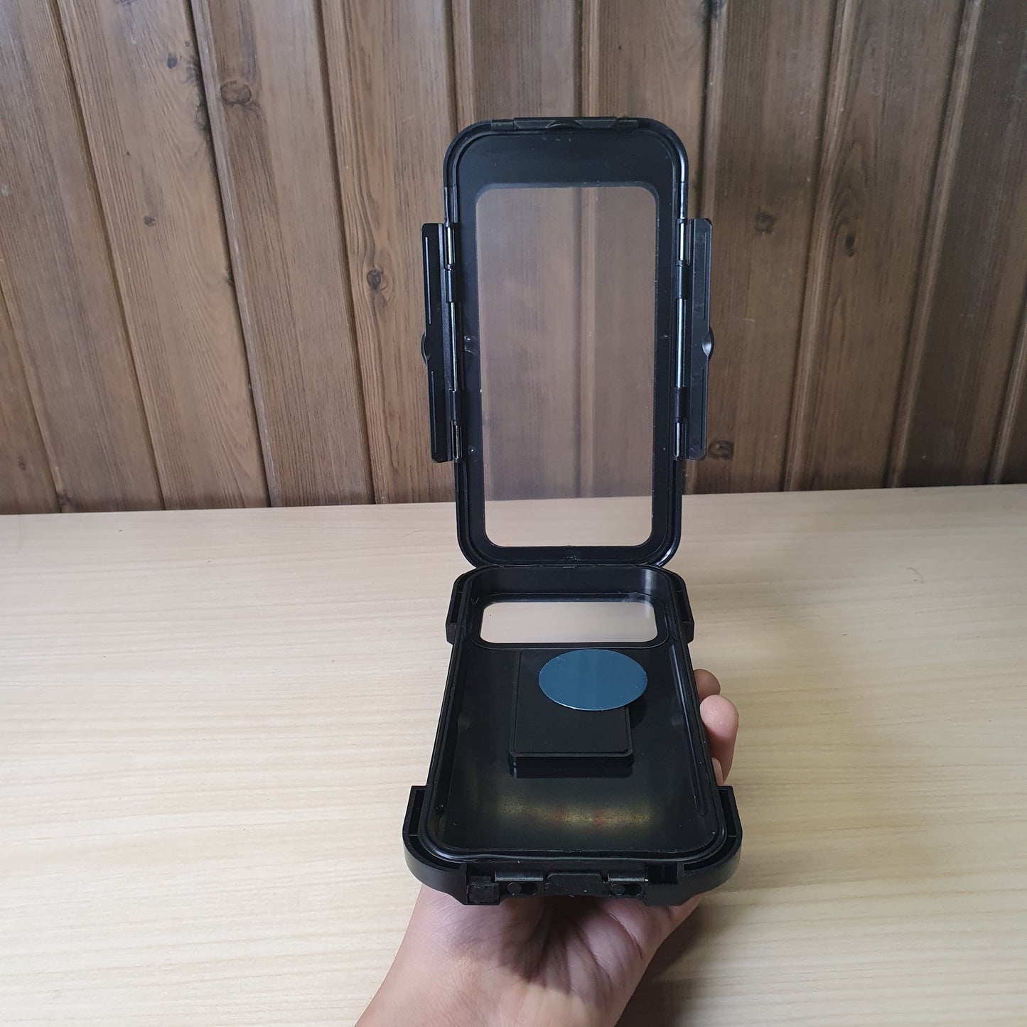 Universal black waterproof phone holder #6380