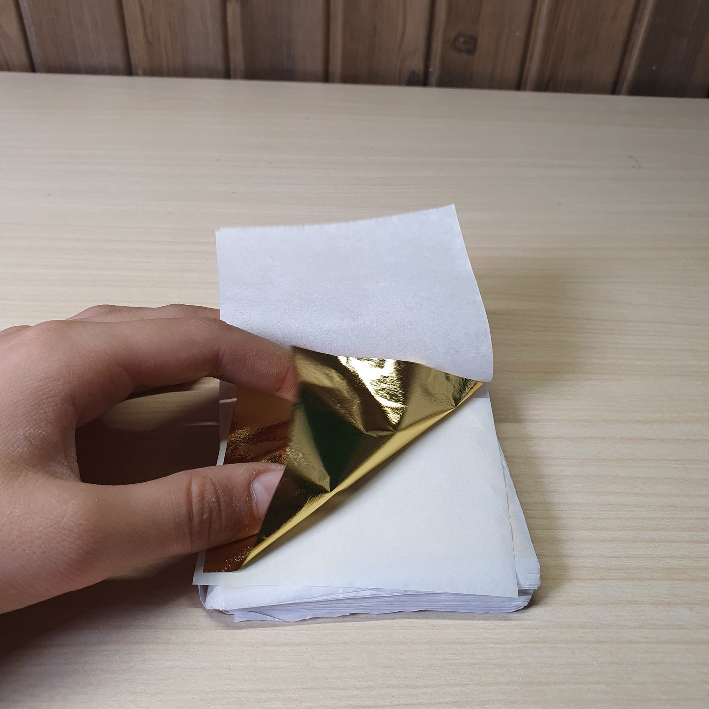 100 Sheets Imitation Gold And Silver foil #6237