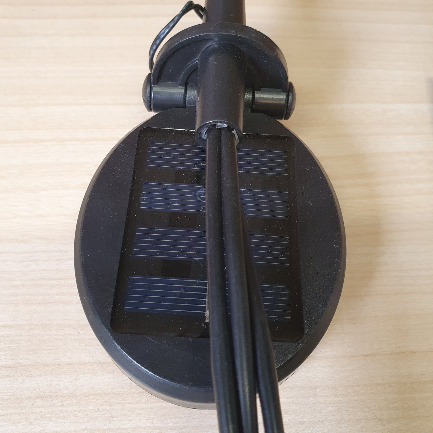 Sensor Brite Matte Black solar-powered LED garden lights. #6755
