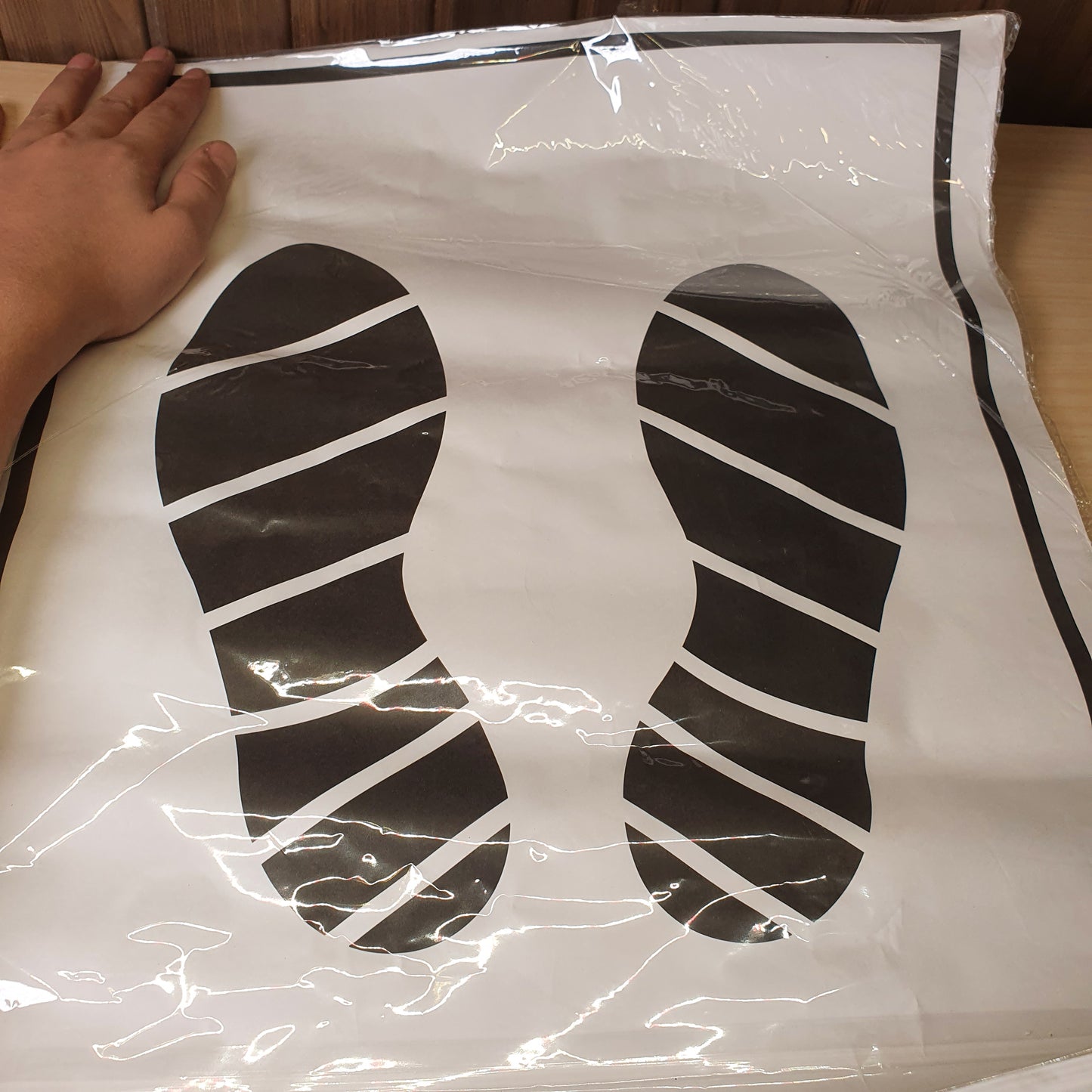 Disposable, protective paper floor mat#6951