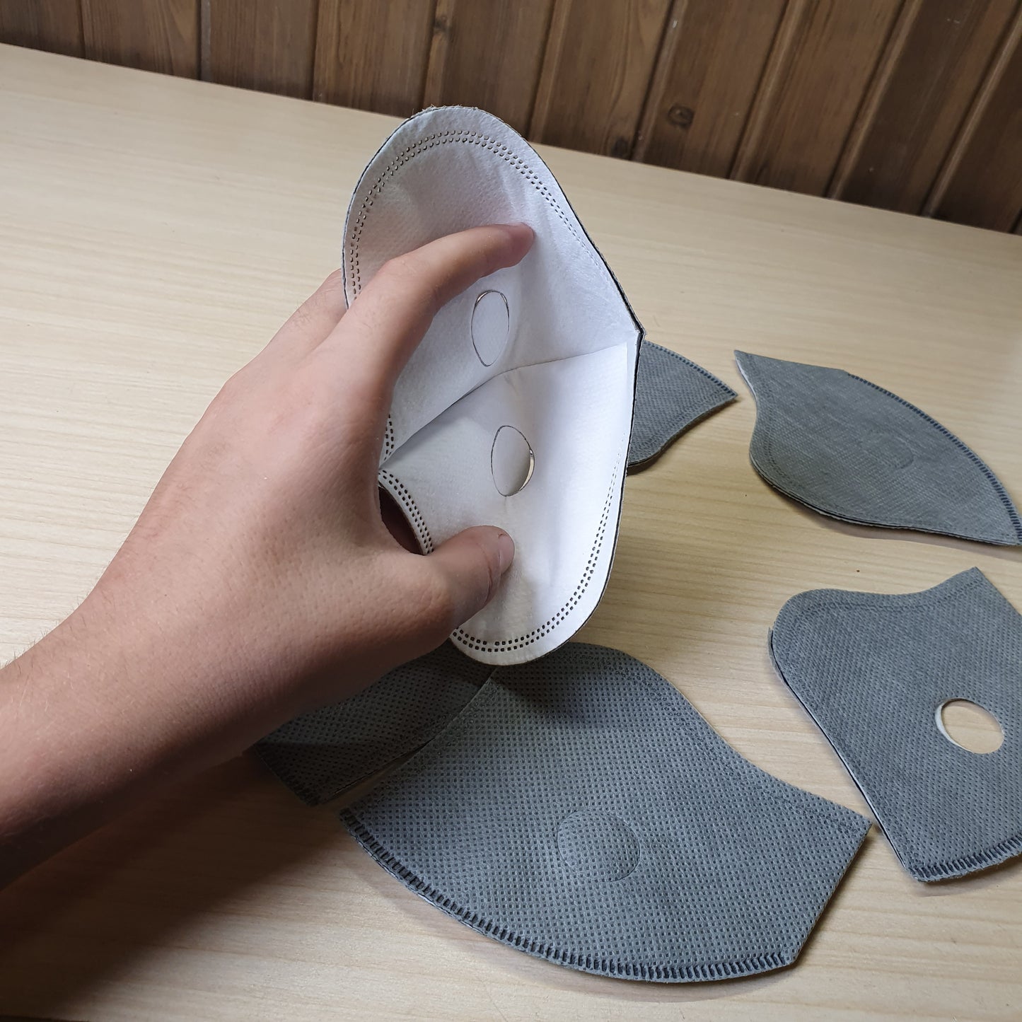 Replacement filters for a reusable cycling or dust face mask, #8532
