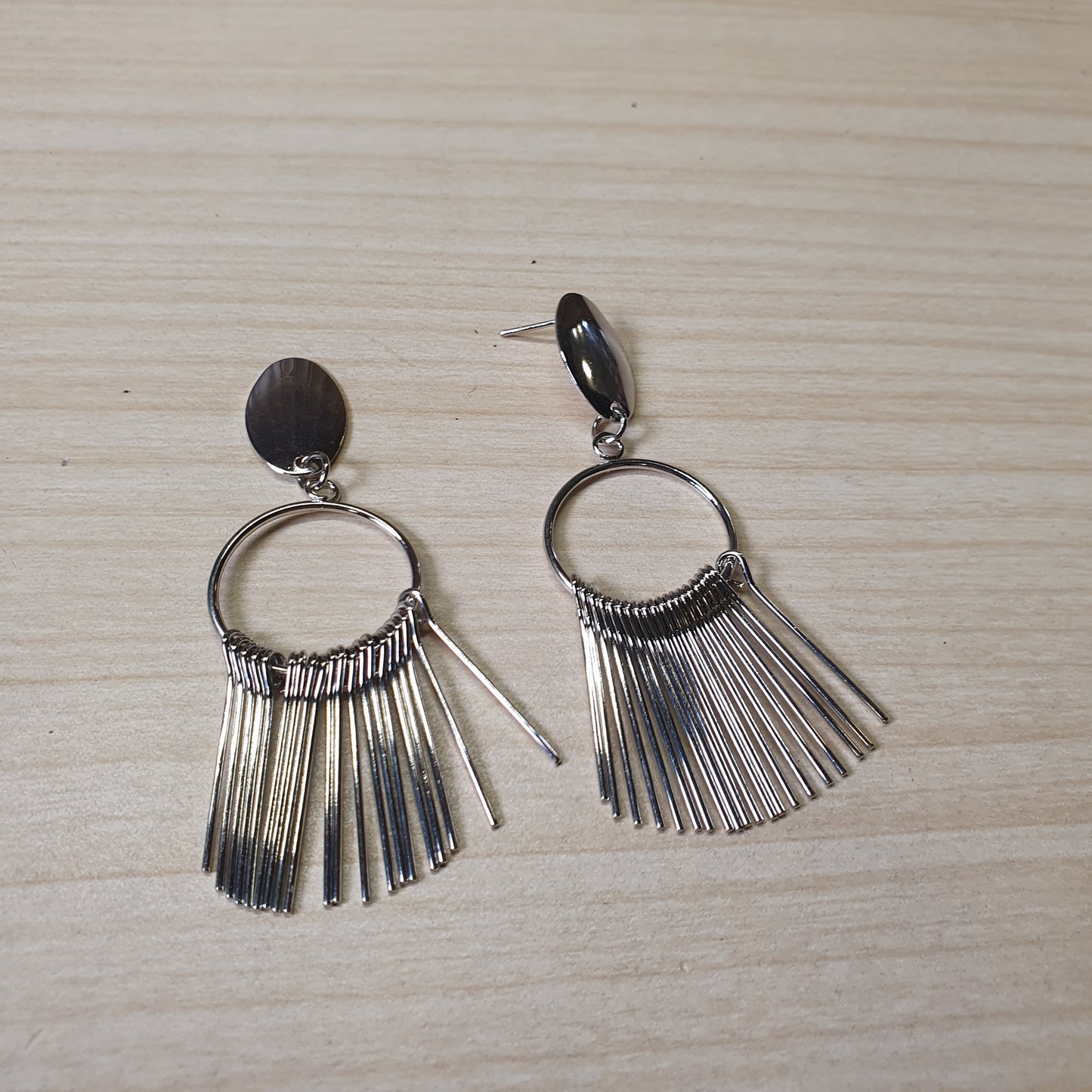 Fashion Jewellery silver-toned dangle Earrings #8552