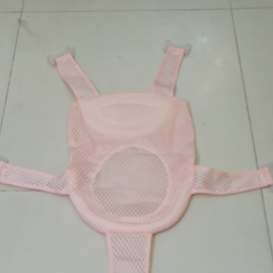Pink, five-corner baby bath support net # 9110