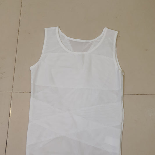 Fitto Compression Shirt, Body Shaper, Slimming Undershirt Size Medium , #9243