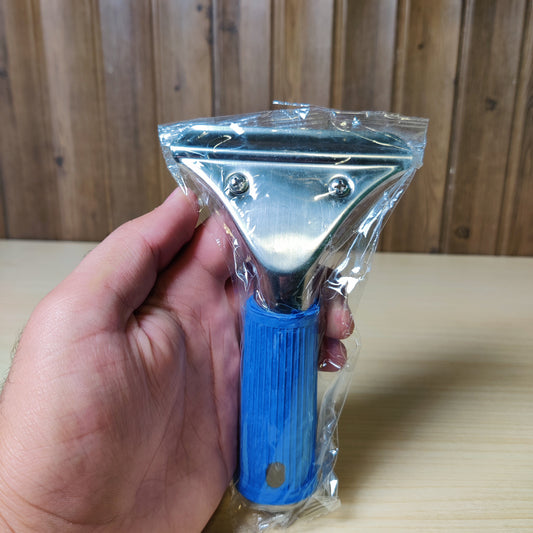 Squeegee handle, designed for cleaning glass surfaces like windows or car windshields #295