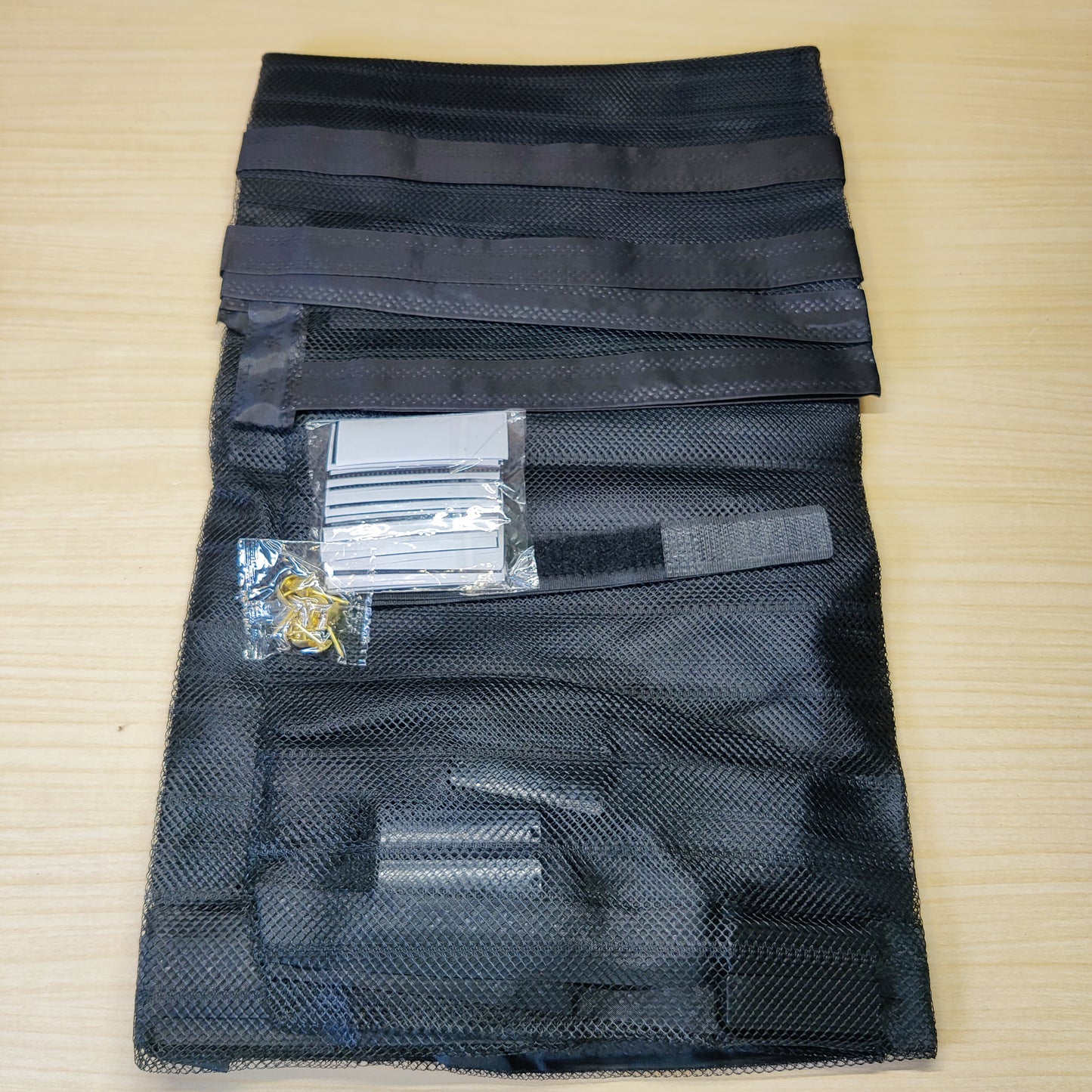 magnetic mesh curtain designed to act as a door screen for insects#1436