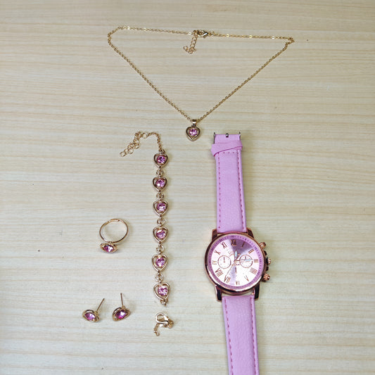 5 in 1 Jewellry Watch Set #1413
