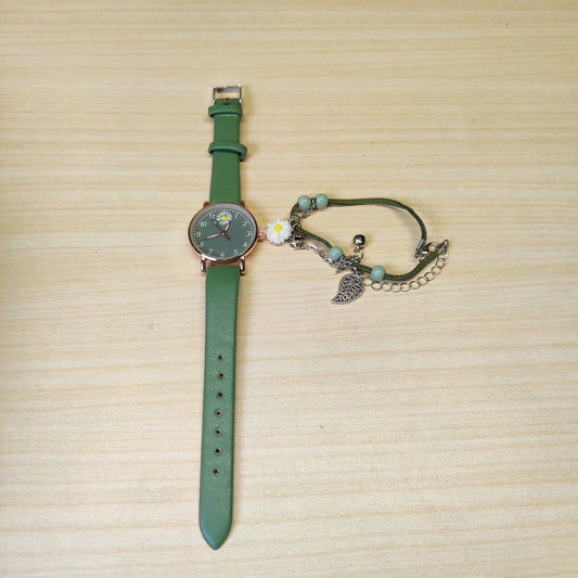 Green Watch With Bracelet #1415 - 1029