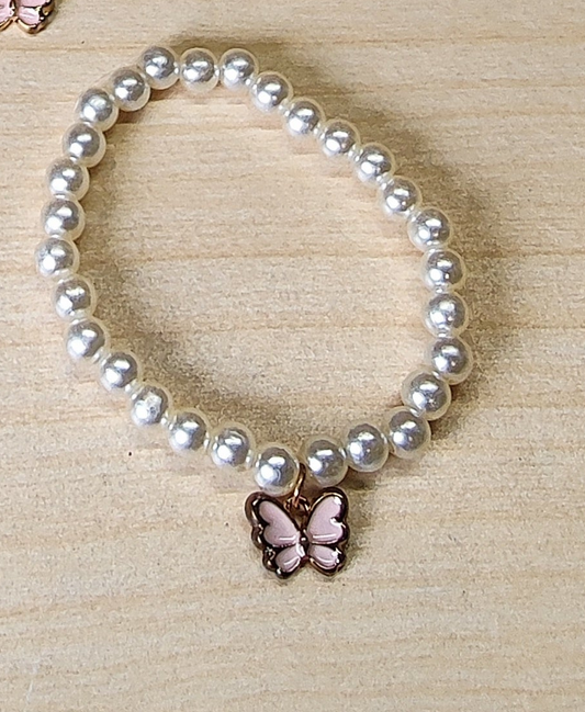 Butterfly Watch bracelet and chain Set #1844