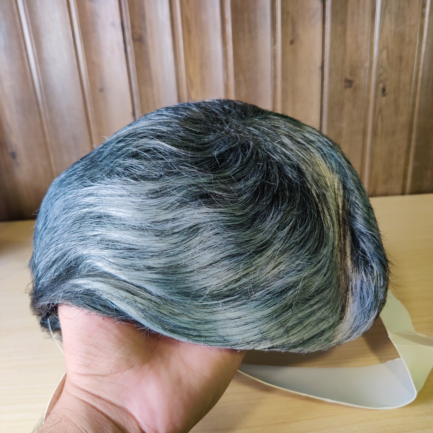 Grey Black Hair Wig #2195