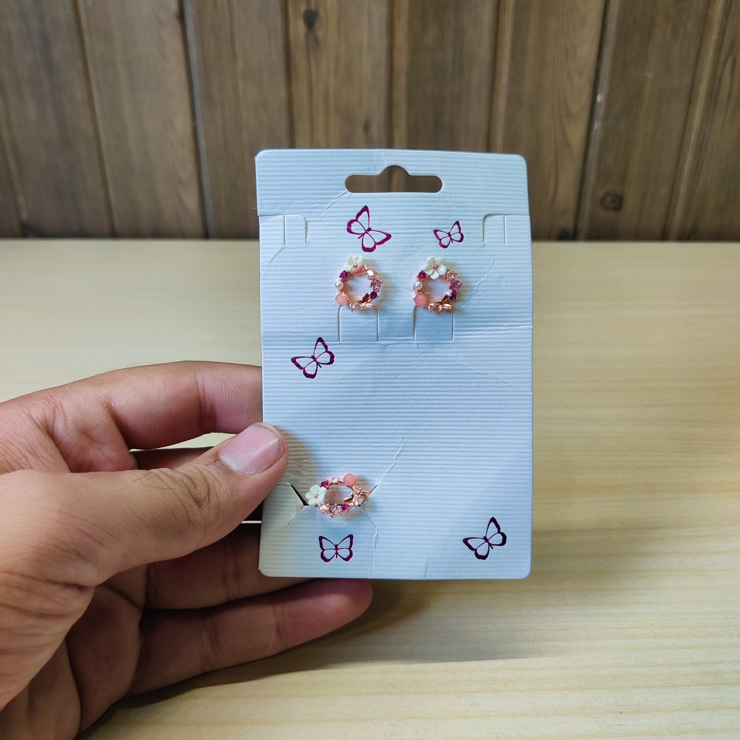 Earings With Ring #4889