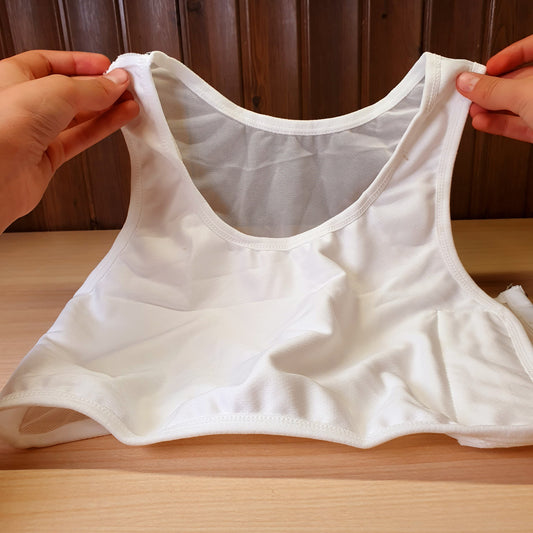 Flat Breast Binder Corset Underwear Women Seamless Summer Short Vest Plus Size L   #3206
