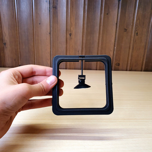 Aquarium Feeding Ring Fish Tank Station Floating Food Tray Feeder Square Circle Accessory Fish Food Feeder Suction Cup Black #3192