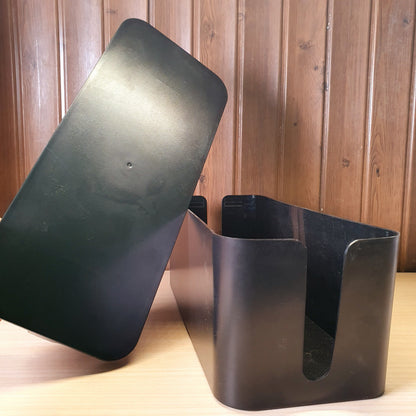 Black plastic cable management box #3309