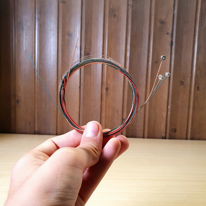 Colorful acoustic guitar strings #3429