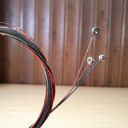 Colorful acoustic guitar strings #3429