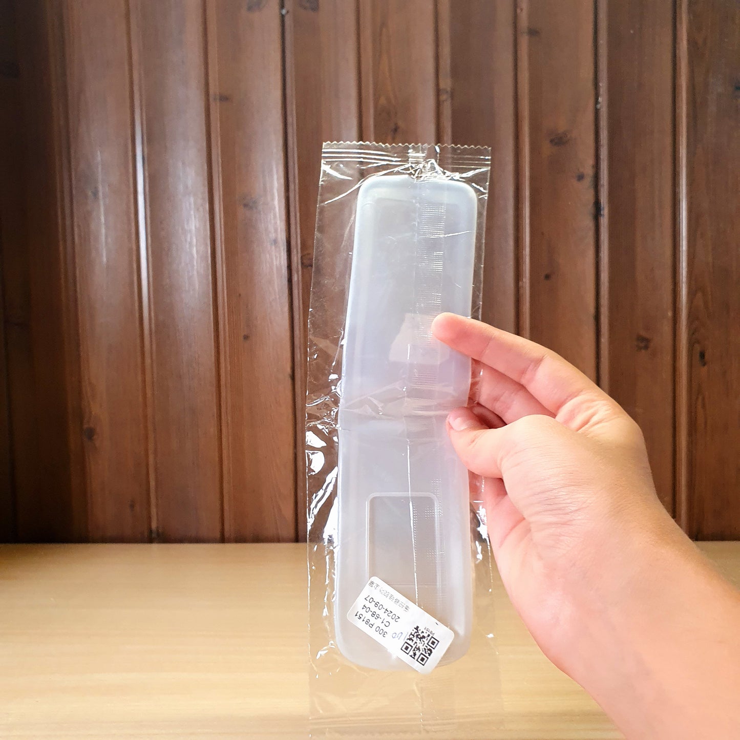 Silicone protective cover designed for a television or air conditioner remote control. # 3464