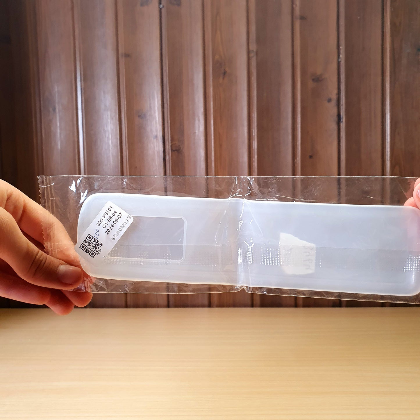 Silicone protective cover designed for a television or air conditioner remote control. # 3464
