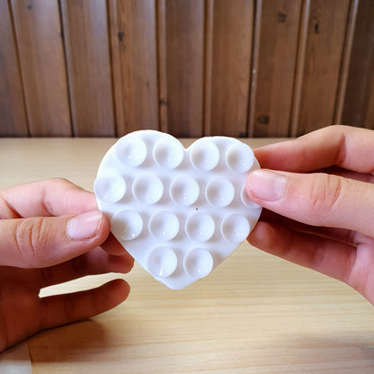 Heart Shape Mobile Suction Pad #3461