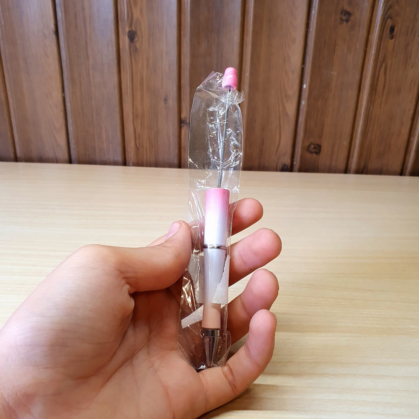 Customizable beadable ballpoint pen #