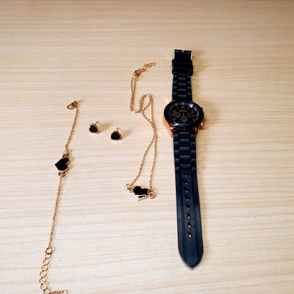 Watch With Jewellery Set #3407