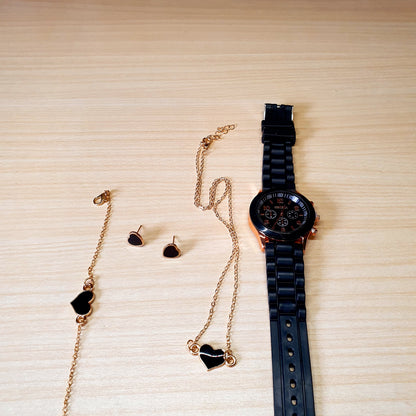 Watch With Jewellery Set #3407