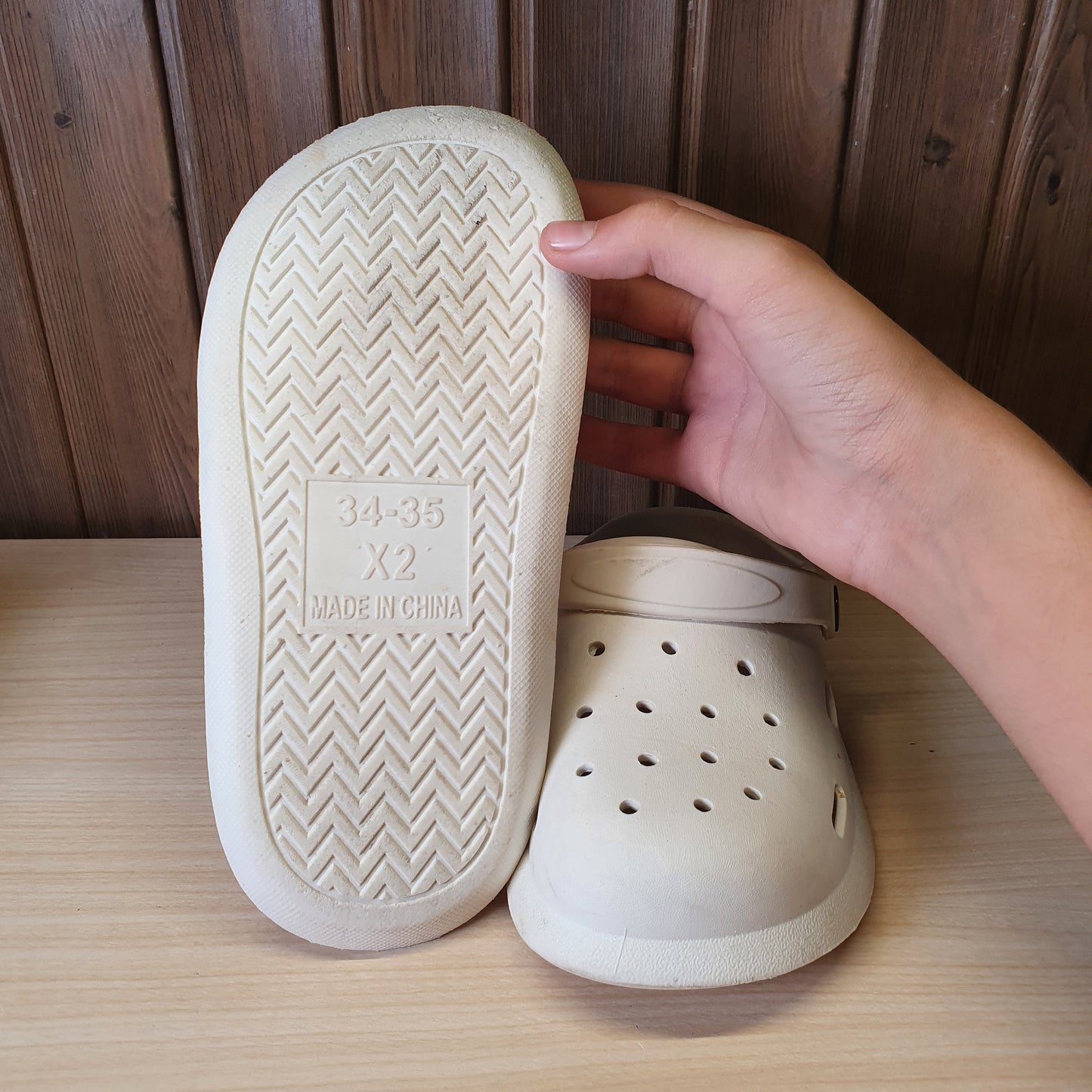 Kids Used Imported Crocks Size  34-35