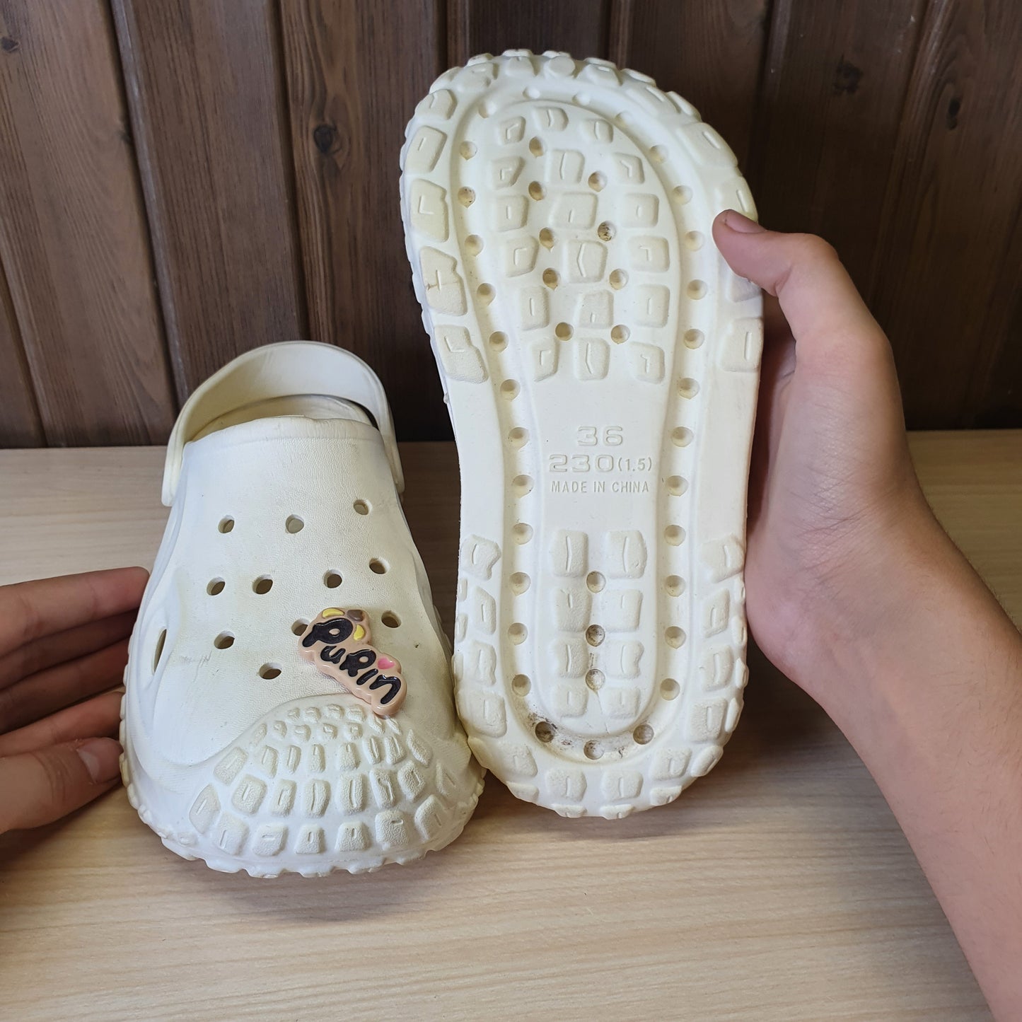Kids Used Imported Crocks Size 36