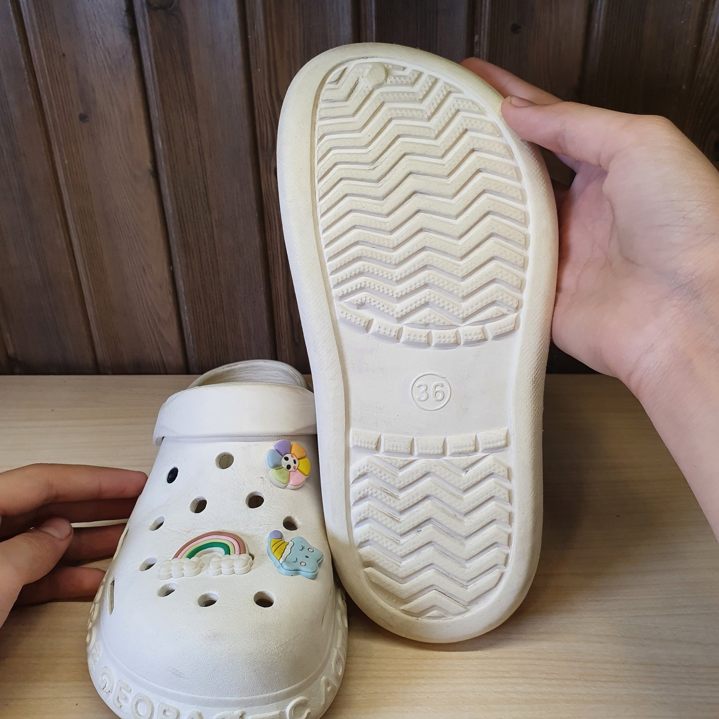 Kids Used Imported Crocks Size 36