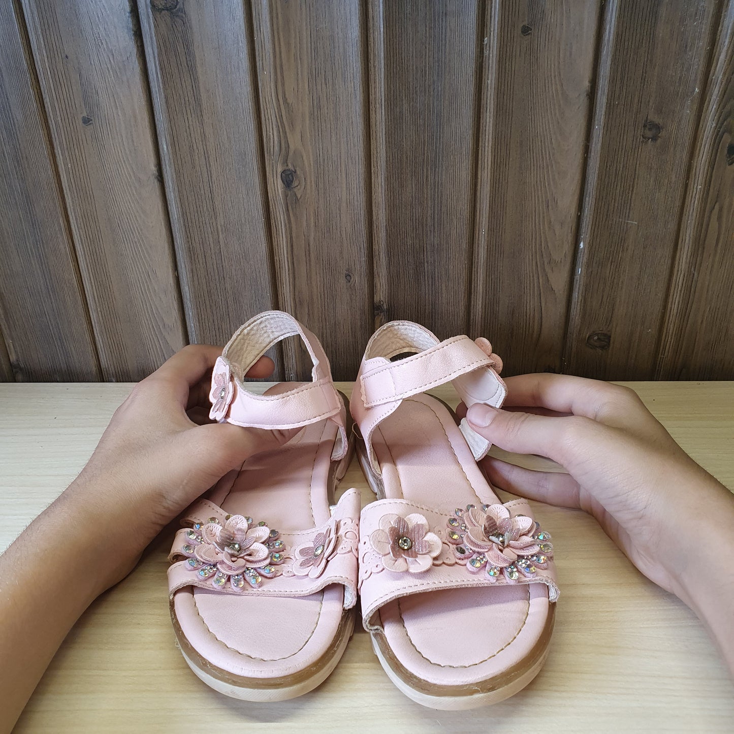 Kids Used Imported Sandals Size 34