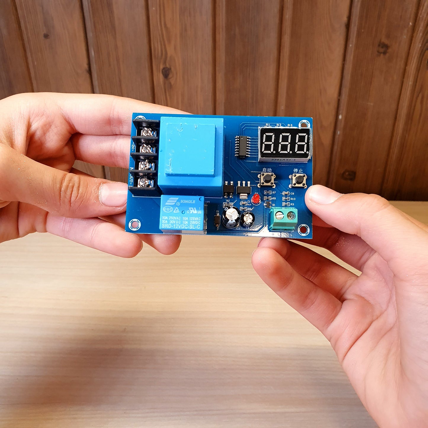 XH-M602 digital battery charging control module designed for controlling the charge of various lithium or storage batteries. #4135