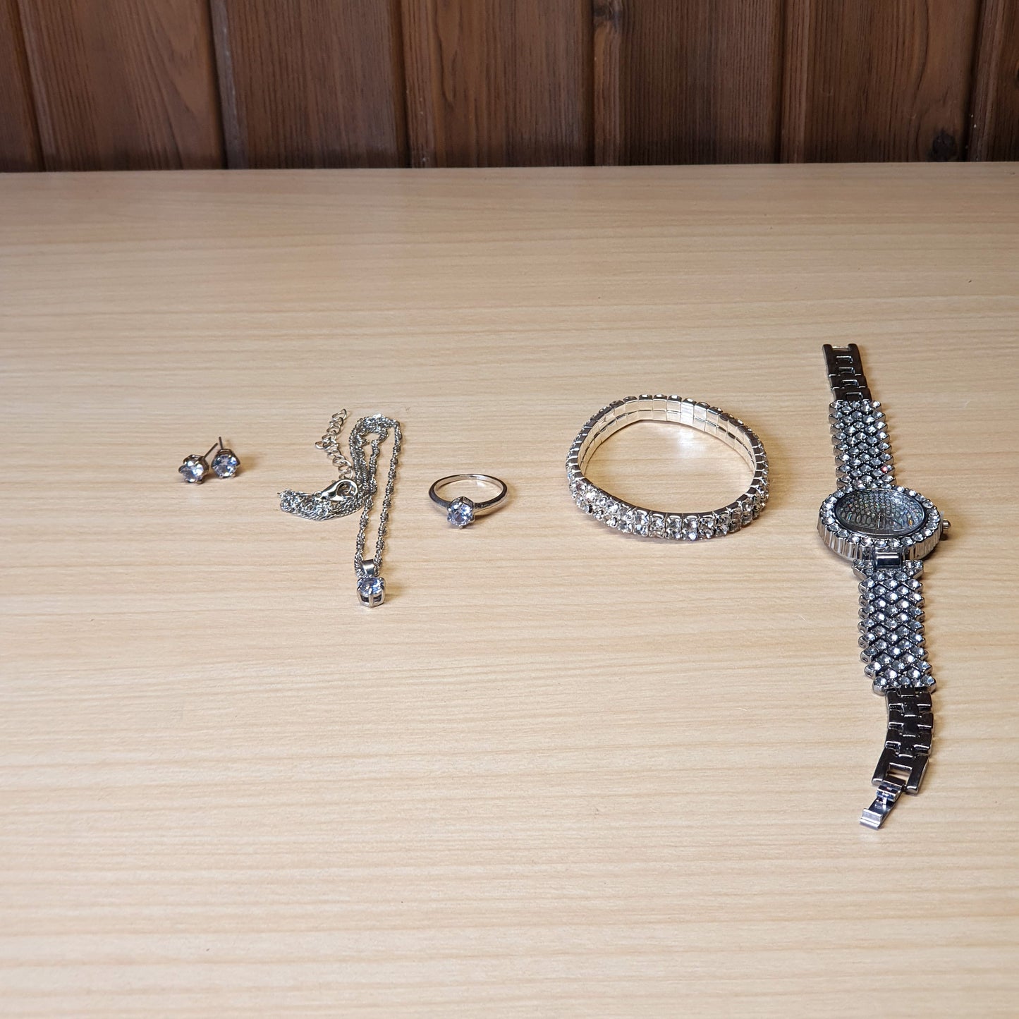 Silver Watch With Jewellery #4034