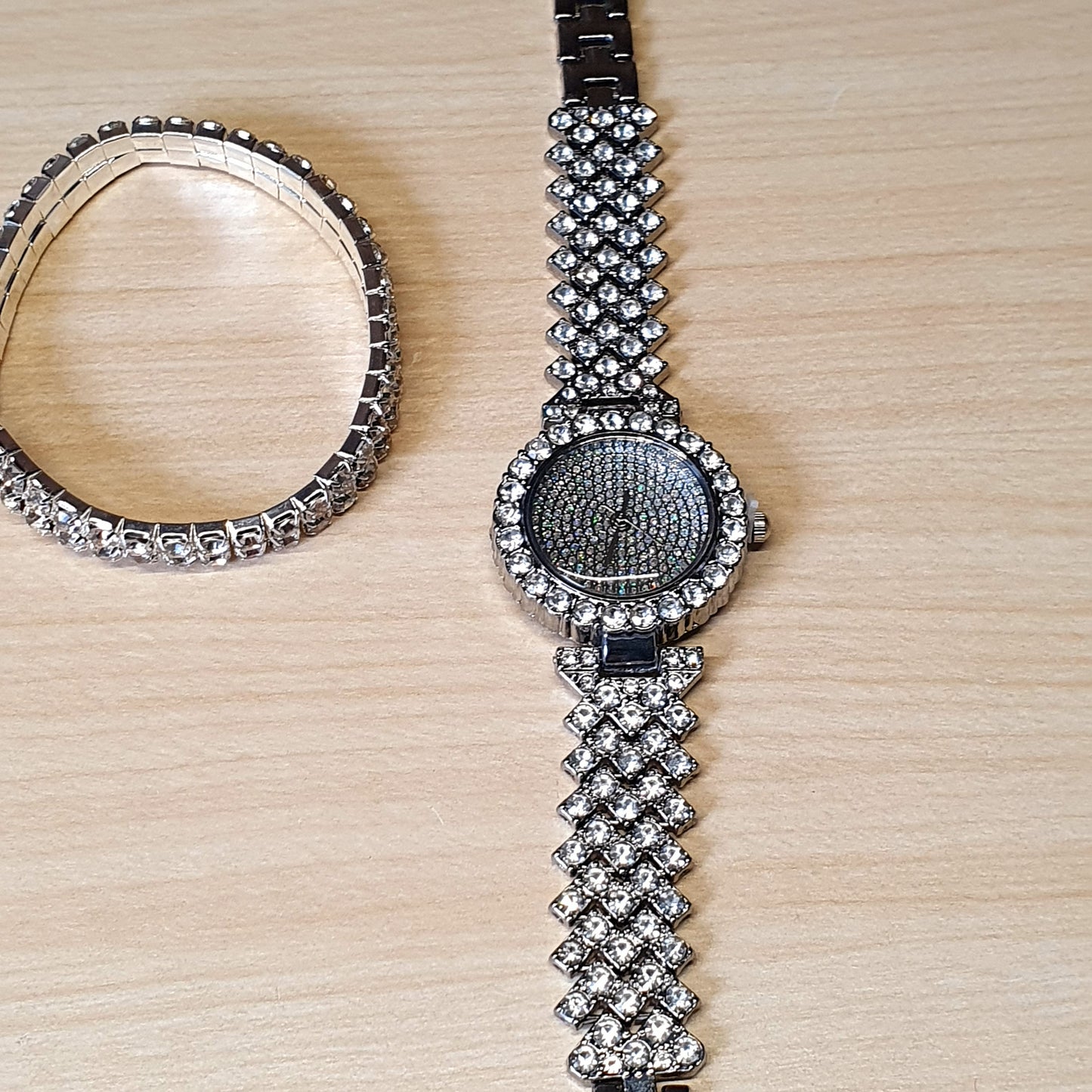 Silver Watch With Jewellery #4034