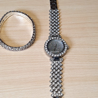 Silver Watch With Jewellery #4034