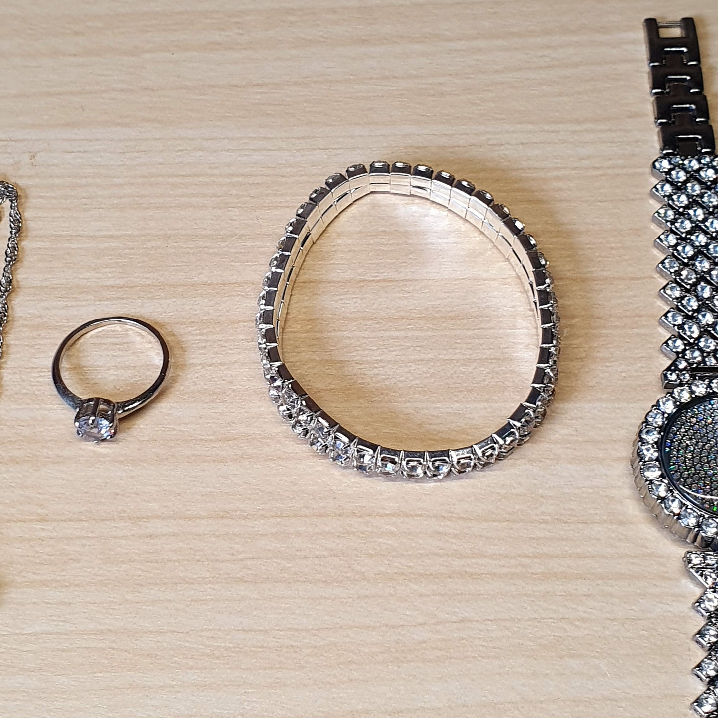 Silver Watch With Jewellery #4034