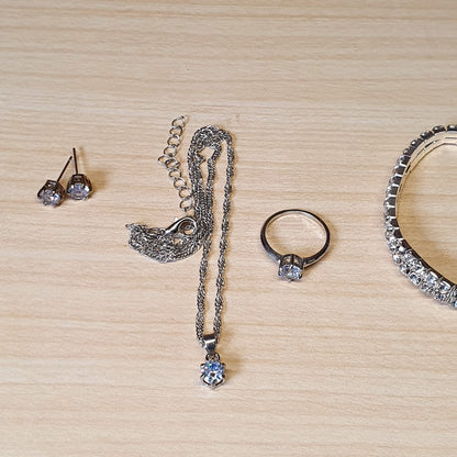 Silver Watch With Jewellery #4034