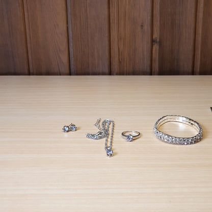 Silver Watch With Jewellery #4034