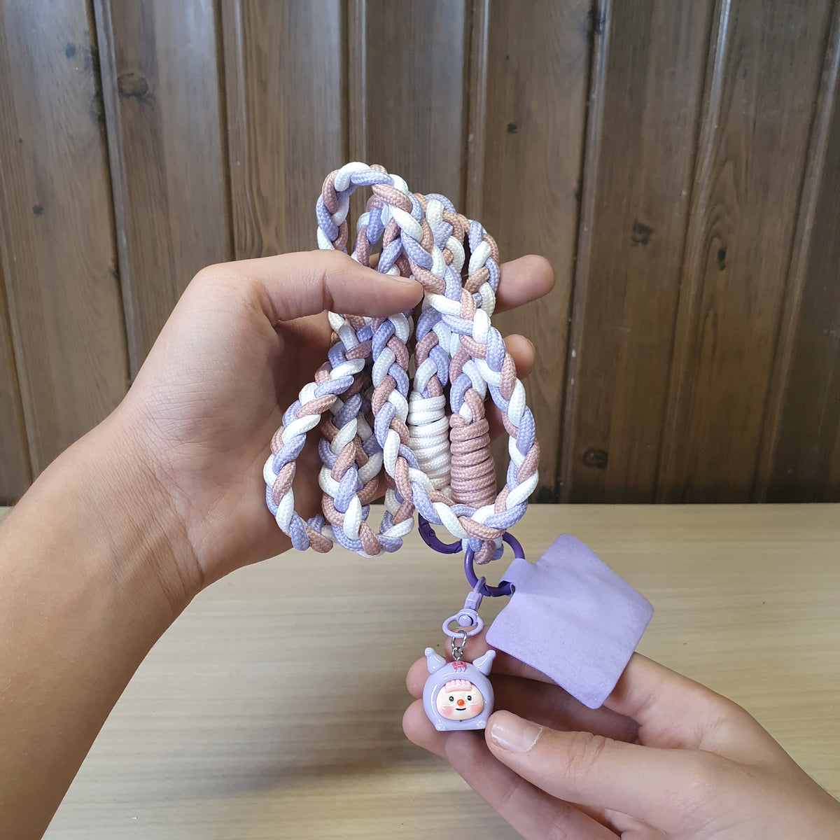 Braided crossbody phone lanyard#2767