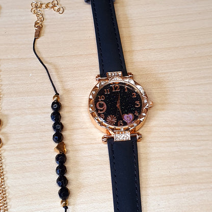 Watch With 5 Bracelets #4334