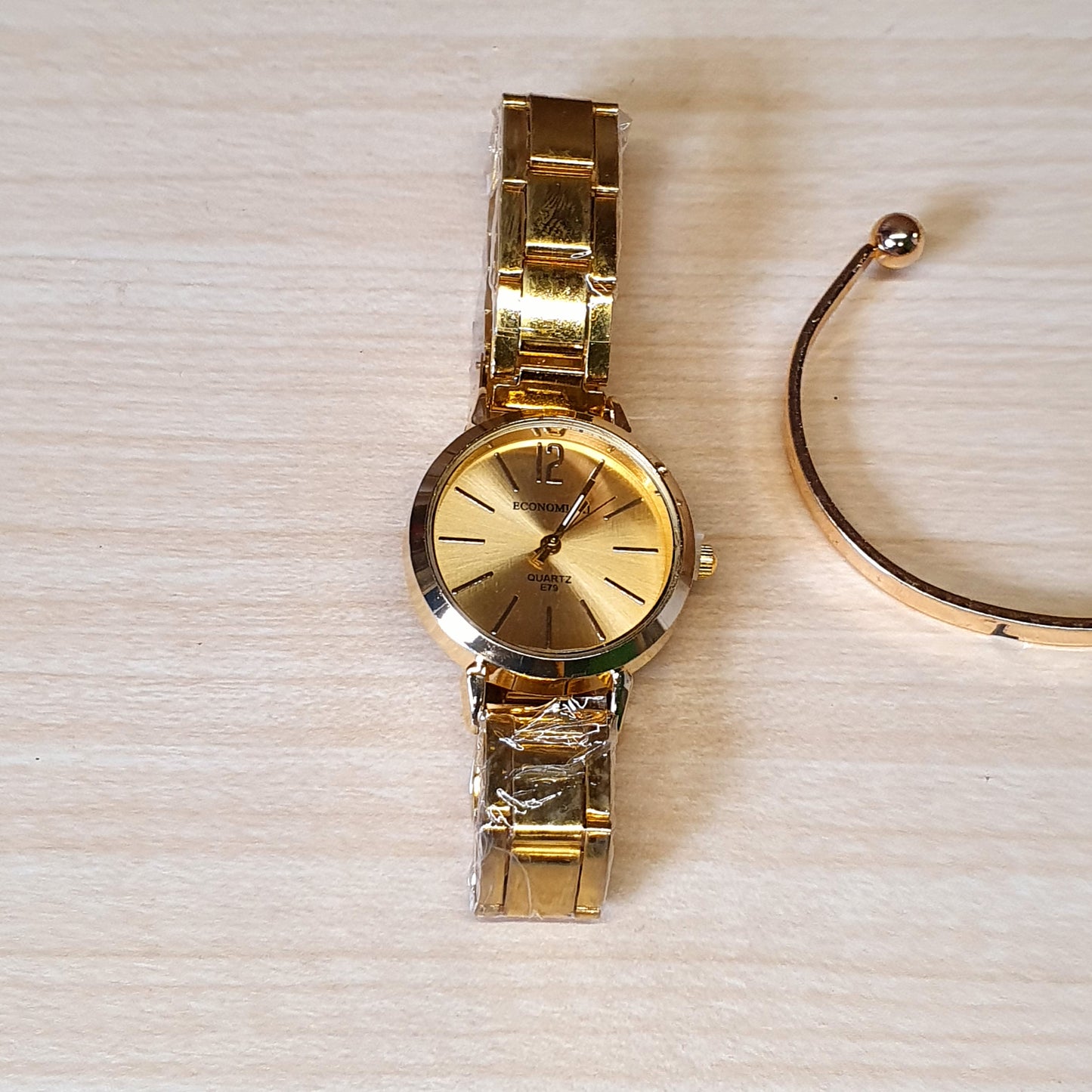 Golden watch With Bracelet #4207