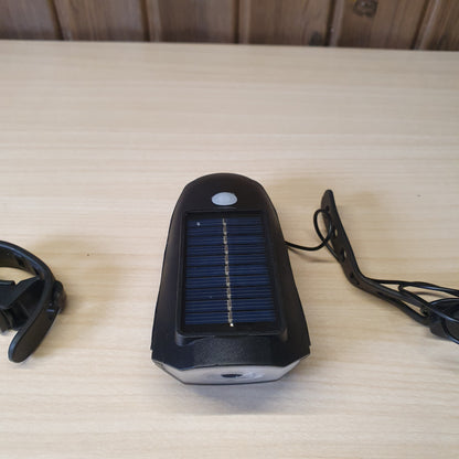 Usb Solar Bicycle light And Horn #4966