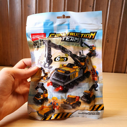 Lelebrother Construction Team building block set #4876