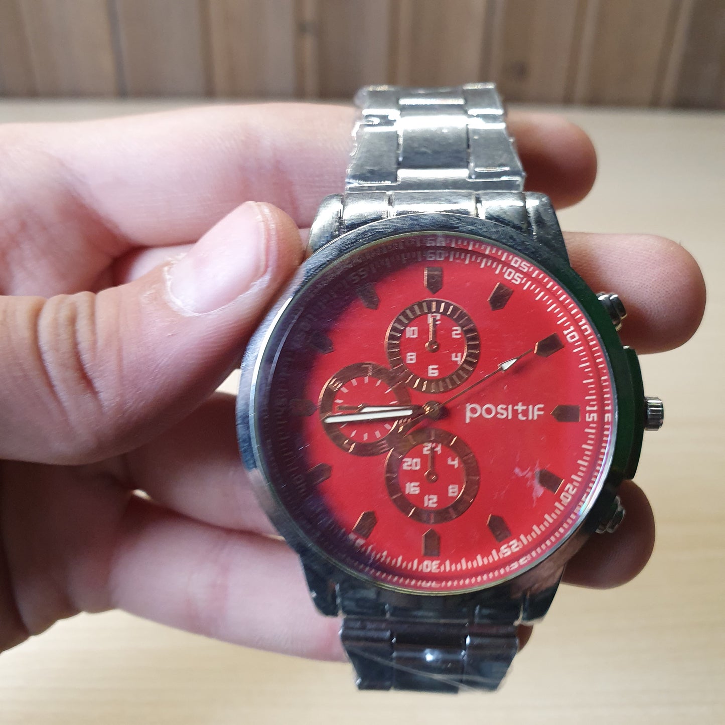 Positif Red Dial Watch #4804
