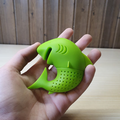 Shark Shape Silicone Tea Strainer Filter Tea Infuser Tea Accessories Green#6229