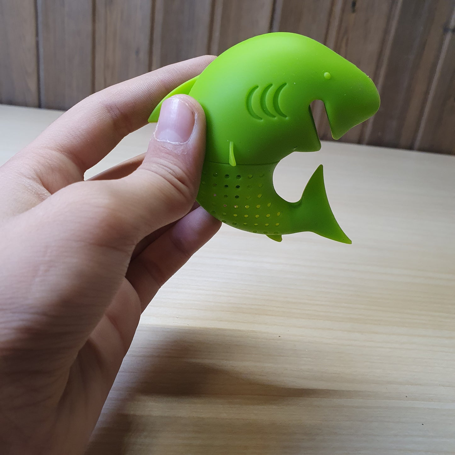 Shark Shape Silicone Tea Strainer Filter Tea Infuser Tea Accessories Green#6229