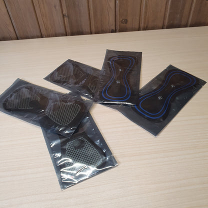 Electrode pads are designed for use with portable EMS (Electrical Muscle Stimulation) and TENS (Transcutaneous Electrical Nerve Stimulation) mini massager units #6214